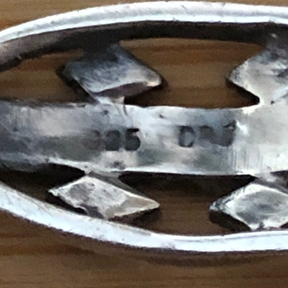 $47  Designer Estate Cross  Sterling Silver  Marked CBJ 925 - Picture 4 of 5